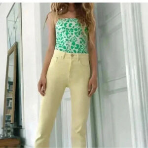 NWT Zara Women Premium Denim Wear Collection Size 2. Mid Rise Slim Fit, Skinny